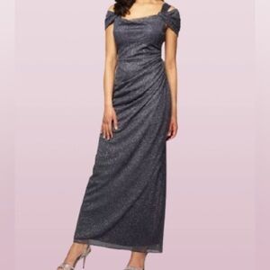 Alex Evenings Shimmering Smoke Dress